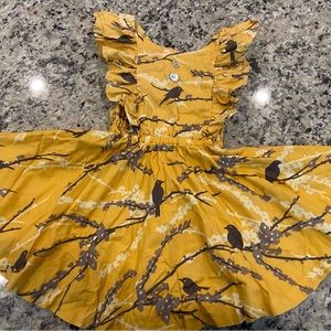 Eleanor Rose size 5-6 and gray bird Bessie dress